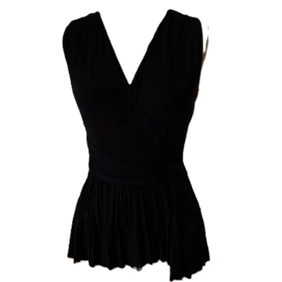 Anthropologie Bailey 44 Tops - Anthropologie Bailey 44 Womens Black Wrap Look V-Neck Top Size XS